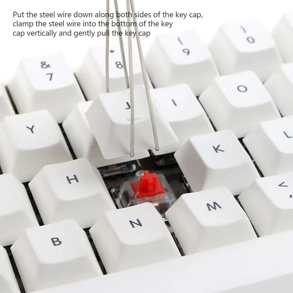 1PC2 In 1 Multi-Purpose Mechanical Keyboard Key Cap Puller Universal Keycap Shaft Remover Button Extractor Keyboards Accessories