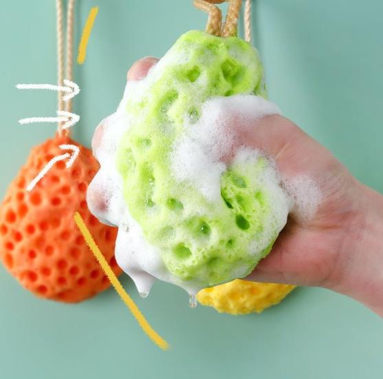 1PC  Comfortable Honeycomb Bath Ball Body Cleaning Soft Bath Ball Does Not Fall Apart Soft Bath Sponge Bath Ball