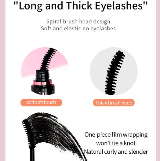 1PC  Waterproof  Mascara Thick Long Smudge-proof Plump Encrypted Long-lasting Curling Large Eye Makeup, Makeup Tools view 6