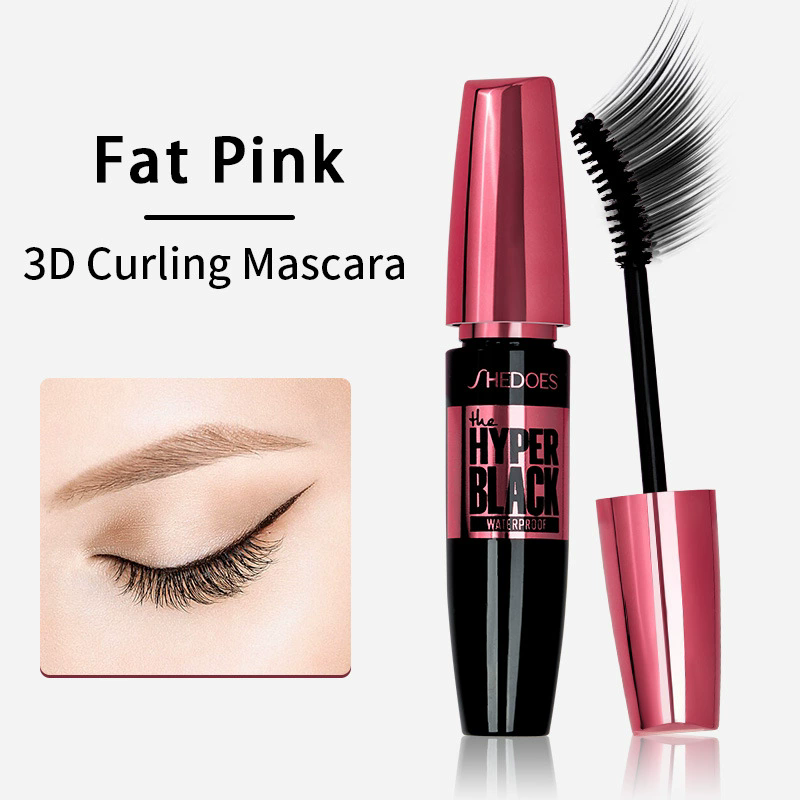 1PC  Waterproof  Mascara Thick Long Smudge-proof Plump Encrypted Long-lasting Curling Large Eye Makeup, Makeup Tools