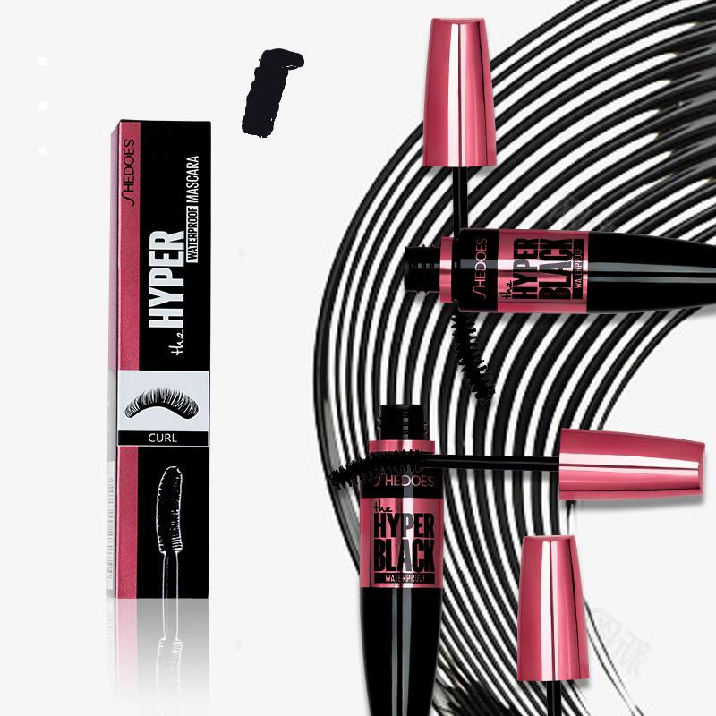 1PC  Waterproof  Mascara Thick Long Smudge-proof Plump Encrypted Long-lasting Curling Large Eye Makeup, Makeup Tools view 2