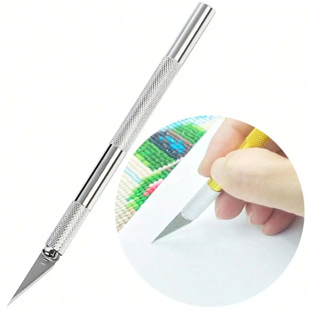 1PC  Aluminum Alloy Wood Cutter Knifes Carve Tool Sculpture Utility Engrave Sharp Metal Scalpel Woodcarve Blade