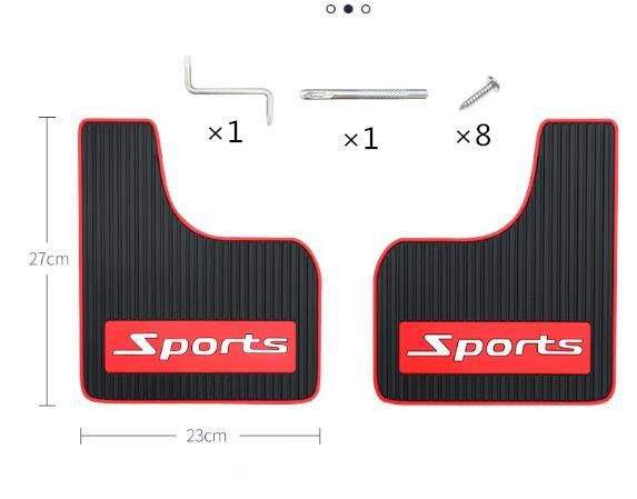 2PCS car mudguard universal rubber mudguard soft and collision free mud board splash proof car