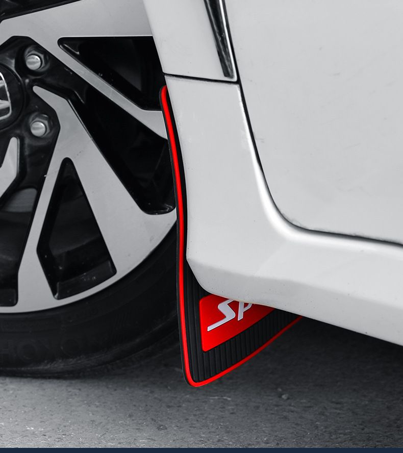 2PCS car mudguard universal rubber mudguard soft and collision free mud board splash proof car