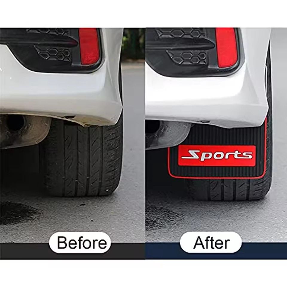 2PCS car mudguard universal rubber mudguard soft and collision free mud board splash proof car