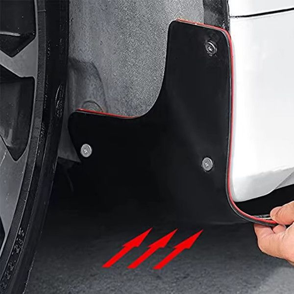 2PCS car mudguard universal rubber mudguard soft and collision free mud board splash proof car