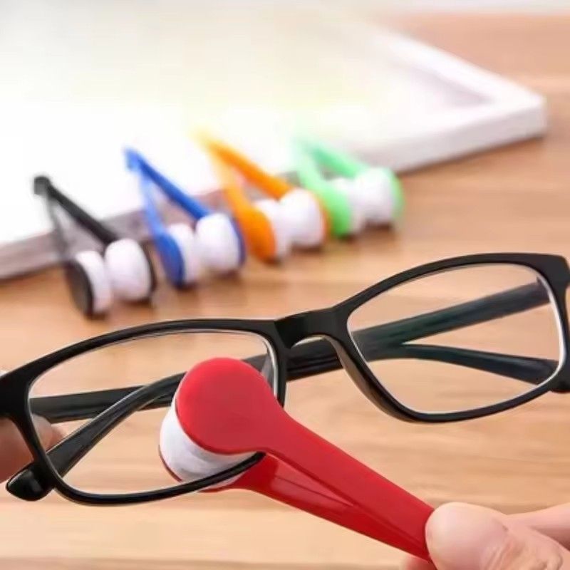 10PCS  Portable Multifunctional Glasses Cleaning Rub Eyeglass Sunglasses Spectacles Microfiber Cleaning Brushes Wiping Tools