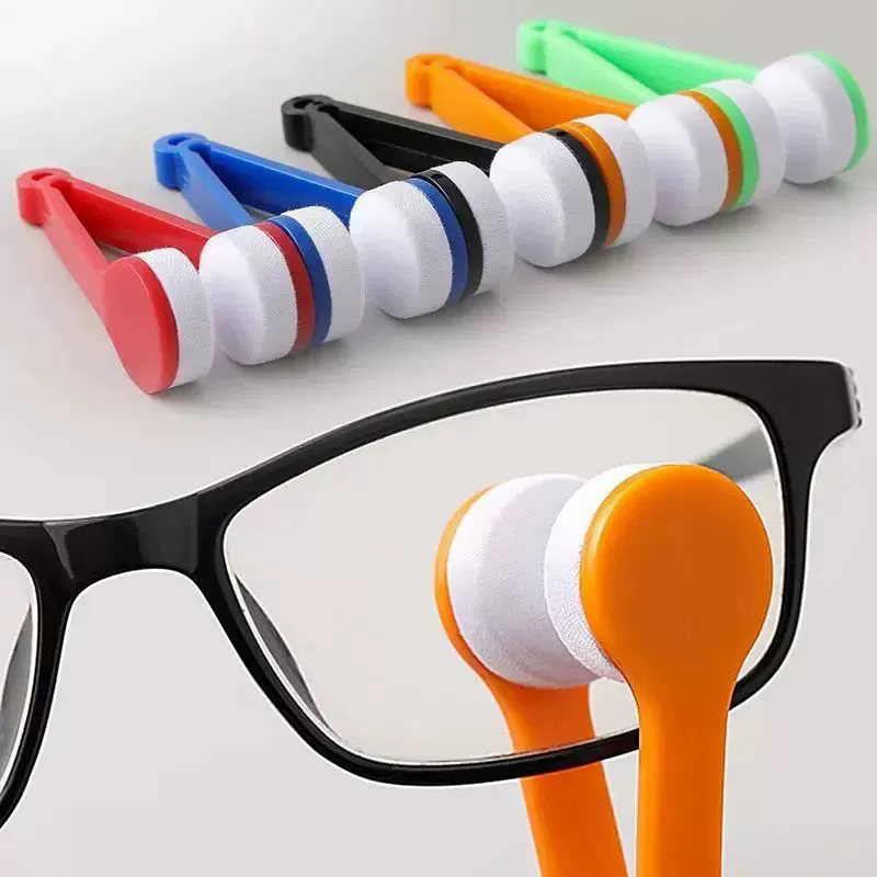 10PCS  Portable Multifunctional Glasses Cleaning Rub Eyeglass Sunglasses Spectacles Microfiber Cleaning Brushes Wiping Tools