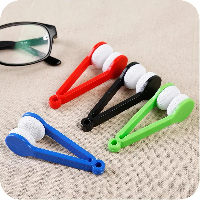 10PCS  Portable Multifunctional Glasses Cleaning Rub Eyeglass Sunglasses Spectacles Microfiber Cleaning Brushes Wiping Tools
