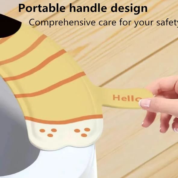 1Pair  Cartoon Toilet Seat Cover Mat Warm Soft Toilet Cover Seat Lid Pad Bathroom Closestool Protector Bathroom Accessories Set