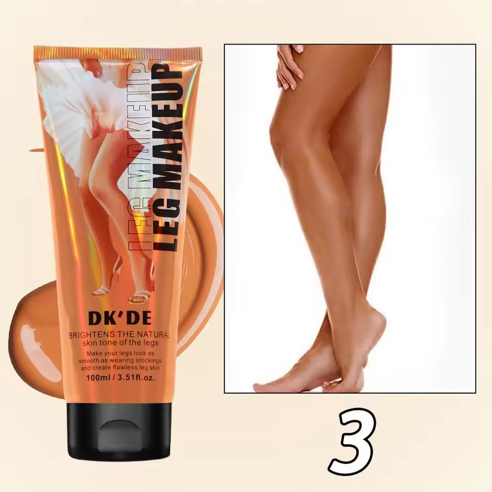 1PCWaterproof Leg Foundation Makeup Bronze Highlighter High Coverage Concealer Smoother Legs High-capacity Leg Makeup Base Woman