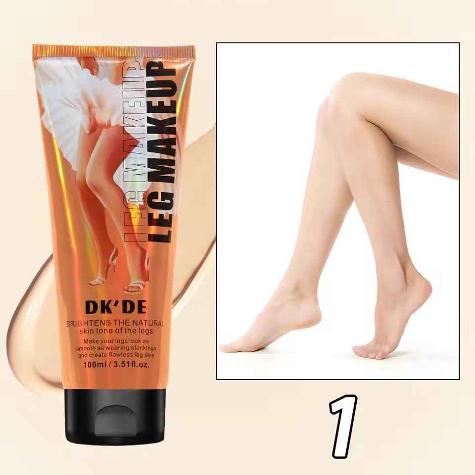 1PCWaterproof Leg Foundation Makeup Bronze Highlighter High Coverage Concealer Smoother Legs High-capacity Leg Makeup Base Woman