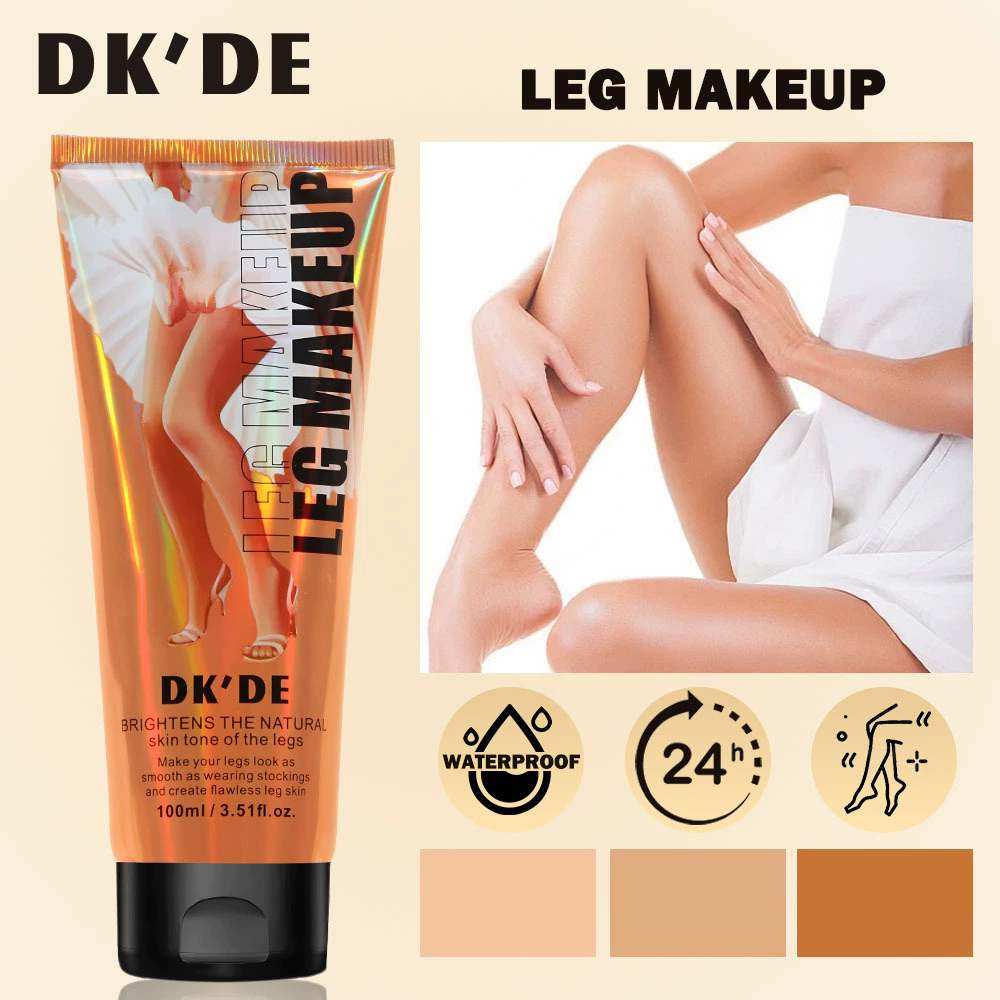 1PCWaterproof Leg Foundation Makeup Bronze Highlighter High Coverage Concealer Smoother Legs High-capacity Leg Makeup Base Woman