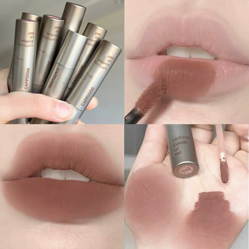 1PC Single layer velvet concentrated lip gloss, affordable makeup, bare lipstick, concentrated lip mud, soft mist texture view 7