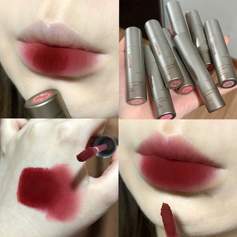 1PC Single layer velvet concentrated lip gloss, affordable makeup, bare lipstick, concentrated lip mud, soft mist texture view 6
