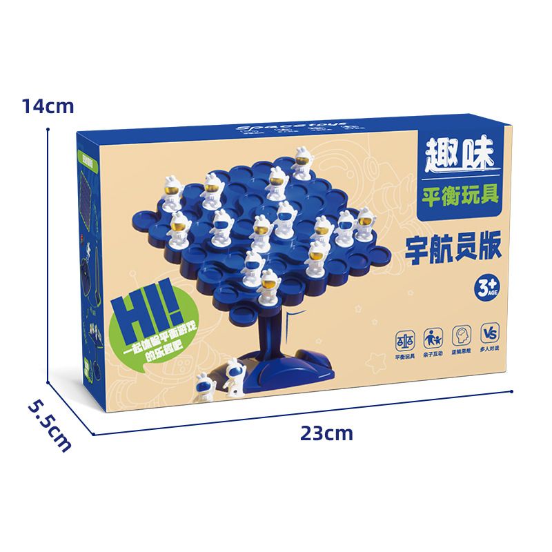 1PC  Children's Balance Tree Chessboard Astronaut Balance Board Desktop Party FunParent Child Interactive Game Building Blocks Toy