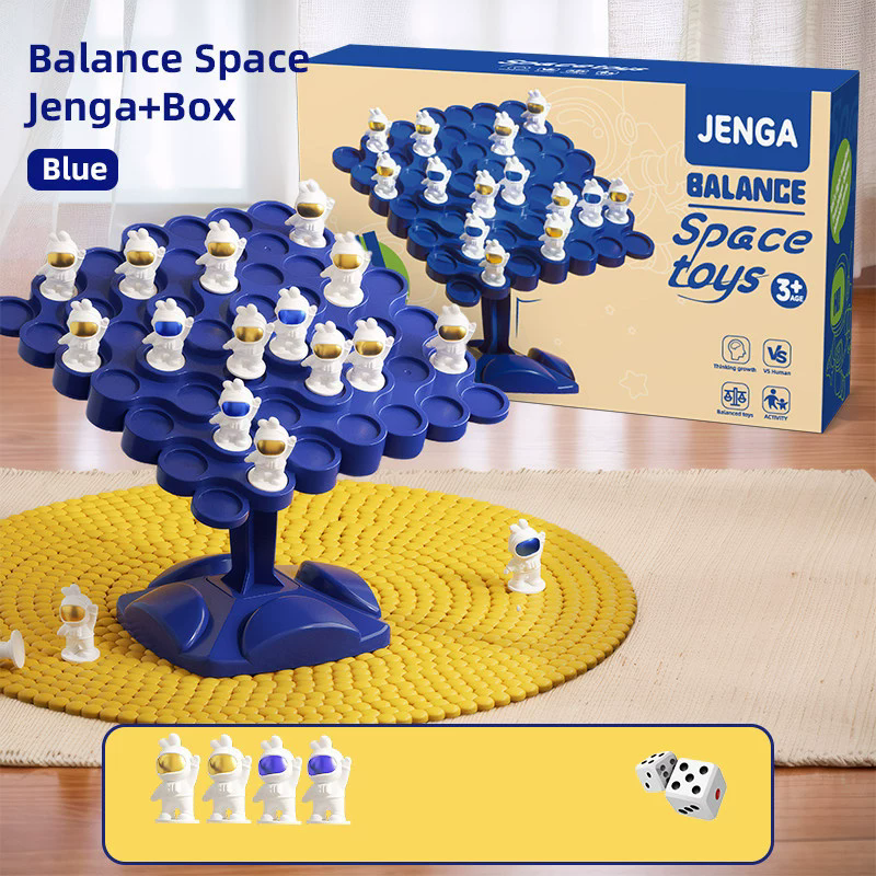 1PC  Children's Balance Tree Chessboard Astronaut Balance Board Desktop Party FunParent Child Interactive Game Building Blocks Toy