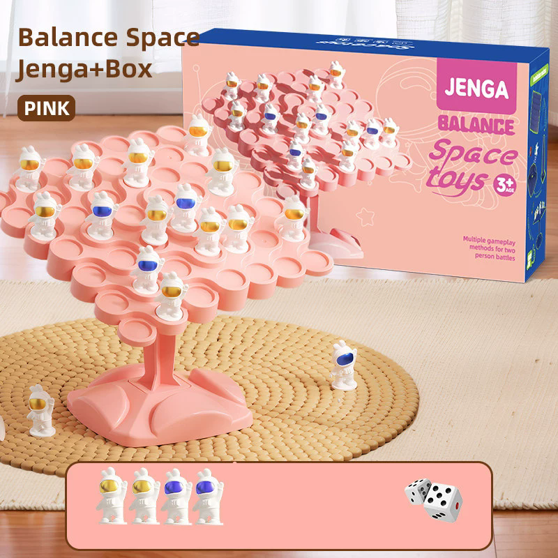 1PC  Children's Balance Tree Chessboard Astronaut Balance Board Desktop Party FunParent Child Interactive Game Building Blocks Toy