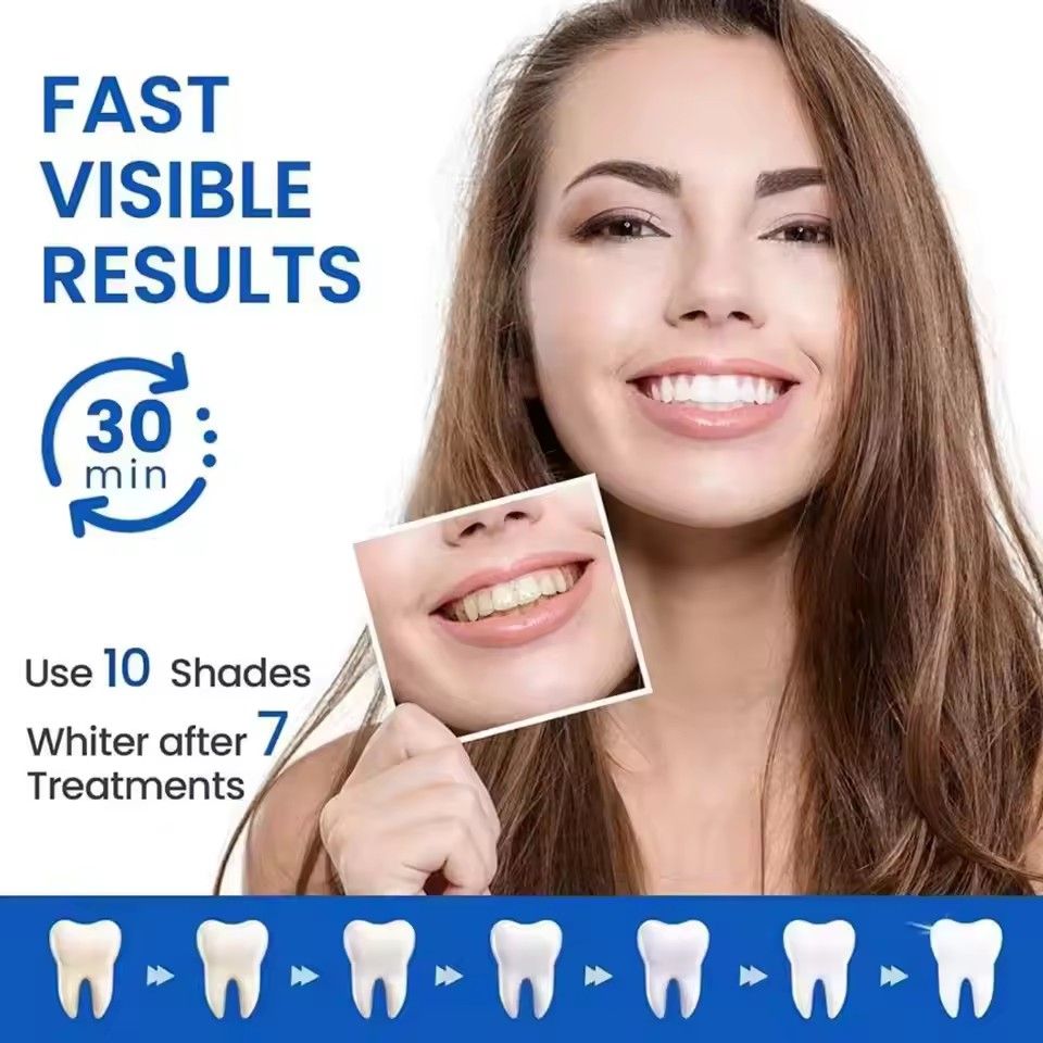 Tooth Whitening Dry Tooth Paste Bleaching Tooth Sticky Gel Whitening Strip High Elastic Oral Care Hygiene