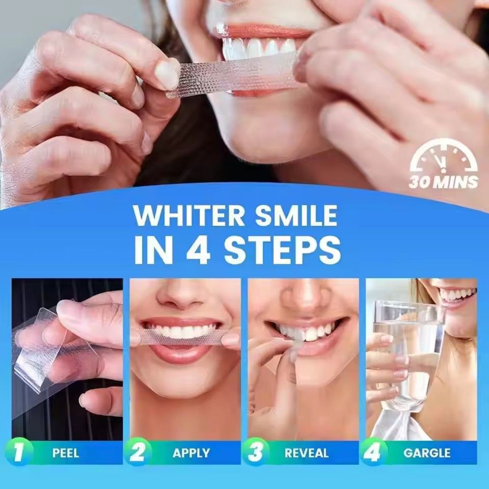 Tooth Whitening Dry Tooth Paste Bleaching Tooth Sticky Gel Whitening Strip High Elastic Oral Care Hygiene