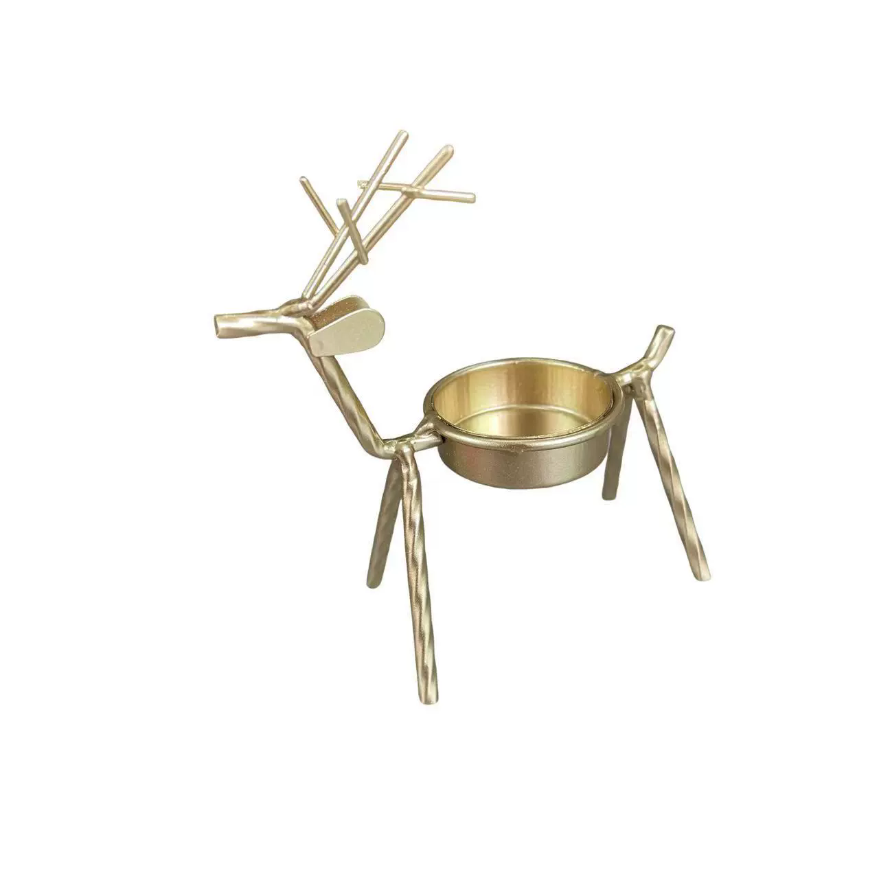 1PC  Christmas Decorations Candle Holder Ideas Black Deer Candle Holder Wrought Iron Candle Holder Restaurant Ornaments
