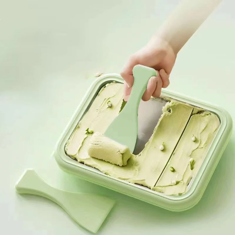 1 set of ice cream machine, household small stir fry yogurt machine, non plug DIY stir fry tray, household kitchen tools