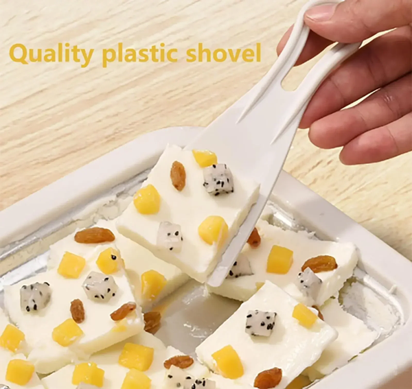 1 set of ice cream machine, household small stir fry yogurt machine, non plug DIY stir fry tray, household kitchen tools