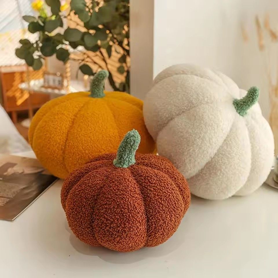 1PC New Pumpkin Pillow Plush Toy Cushion Pumpkin Sofa Pillow Halloween Children'S Gift Toy Furniture Decoration Desktop Ornament