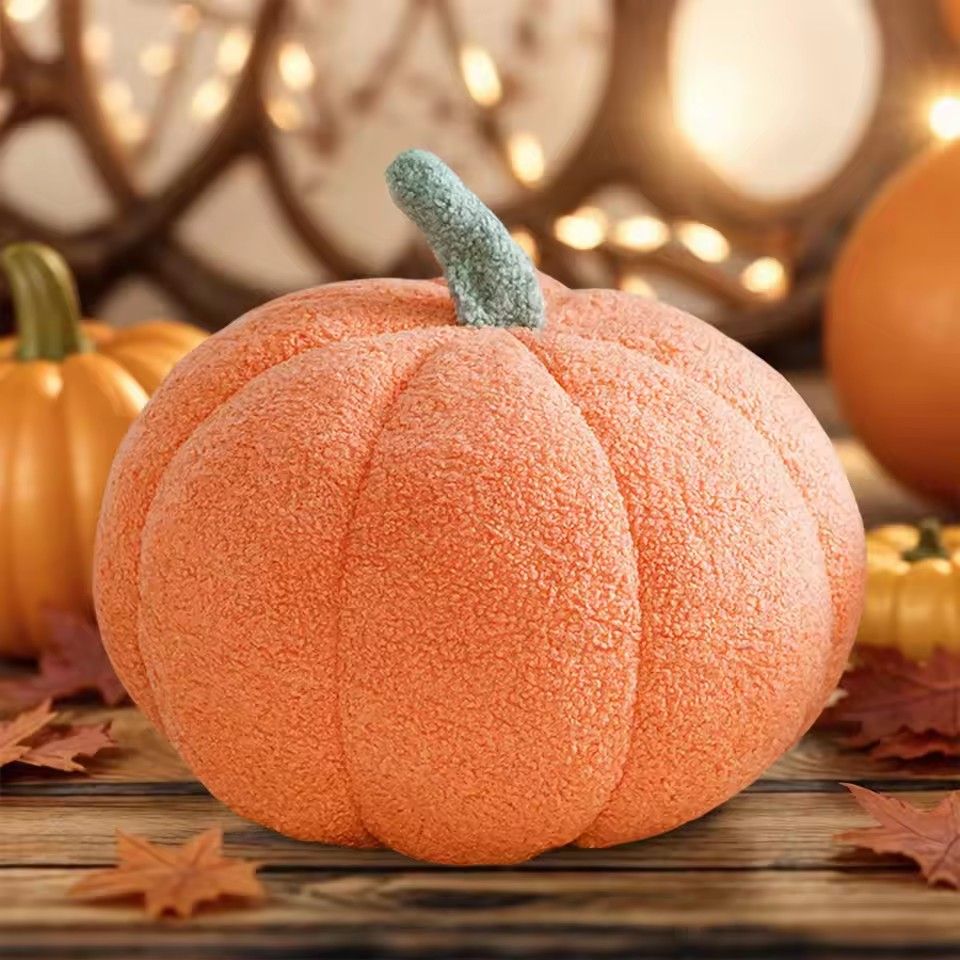 1PC New Pumpkin Pillow Plush Toy Cushion Pumpkin Sofa Pillow Halloween Children'S Gift Toy Furniture Decoration Desktop Ornament