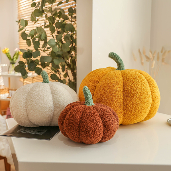 1PC New Pumpkin Pillow Plush Toy Cushion Pumpkin Sofa Pillow Halloween Children'S Gift Toy Furniture Decoration Desktop Ornament