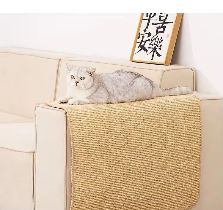 1PC   Scratcher Sisal Hemp Board Wall Pad Furniture Protective Scratching Post For Cat Paw Training