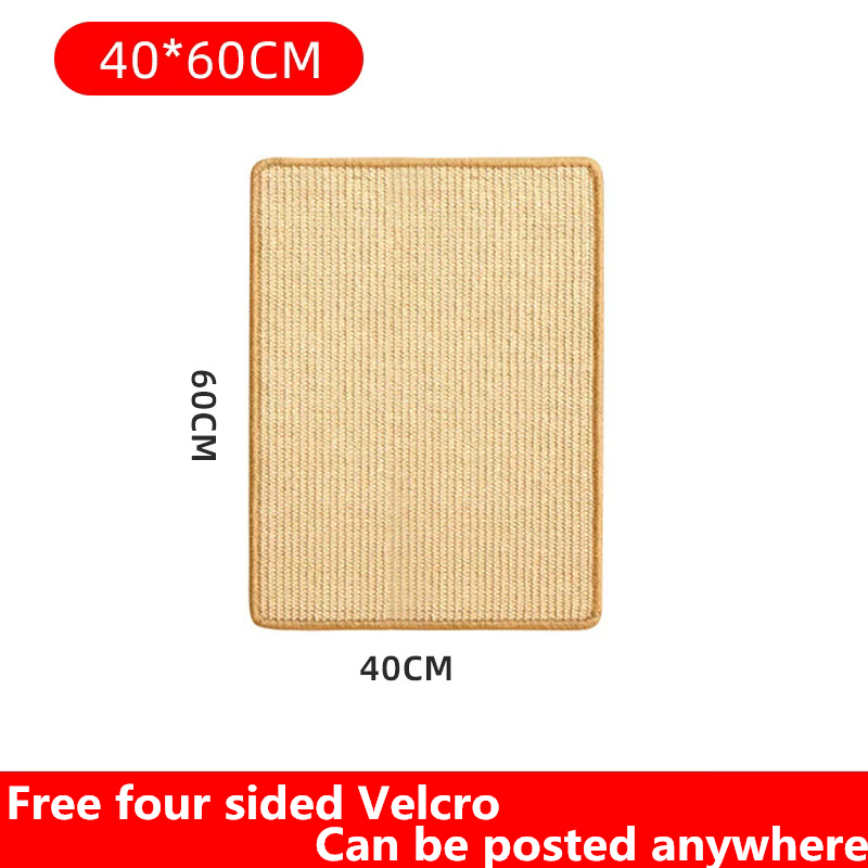 1PC   Scratcher Sisal Hemp Board Wall Pad Furniture Protective Scratching Post For Cat Paw Training
