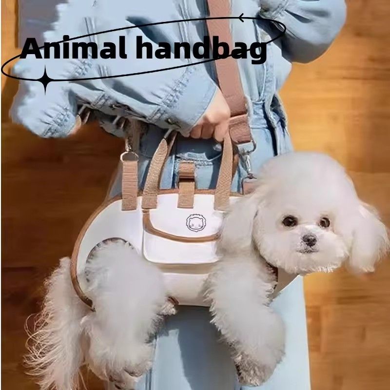 1PC   Hands Free Cat Dog Carrier Backpack Portable Breathable Outdoor Pet Bag Crossbody Travel Carrier with Ventilated Pet Space