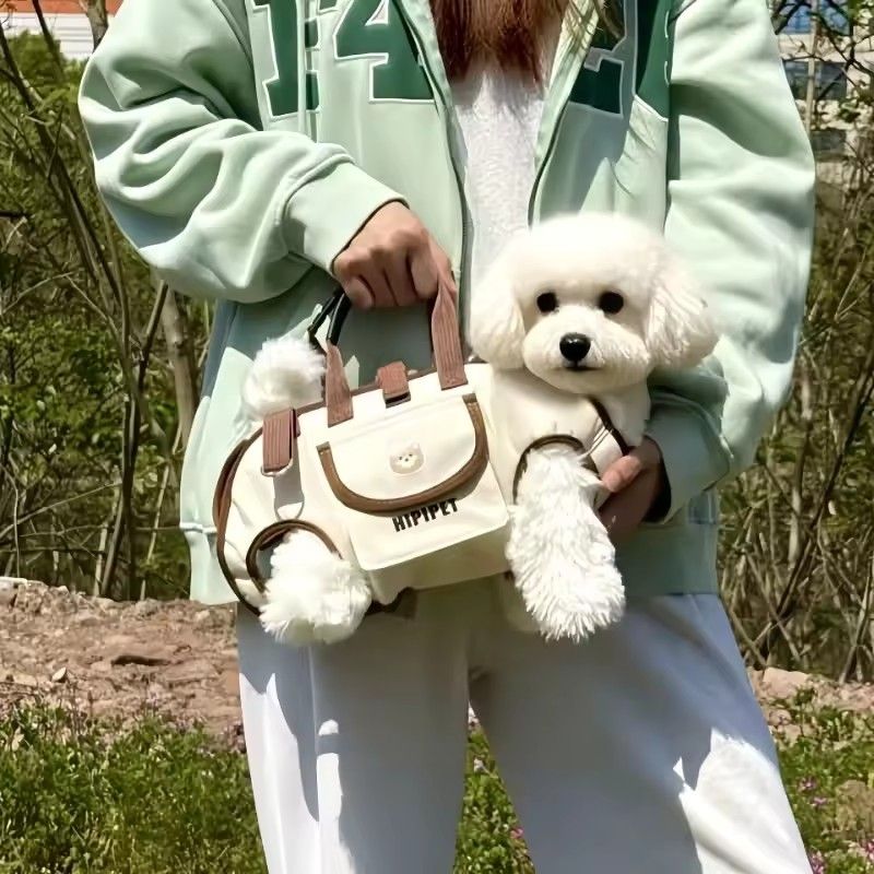 1PC   Hands Free Cat Dog Carrier Backpack Portable Breathable Outdoor Pet Bag Crossbody Travel Carrier with Ventilated Pet Space