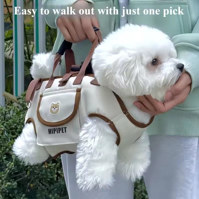 1PC   Hands Free Cat Dog Carrier Backpack Portable Breathable Outdoor Pet Bag Crossbody Travel Carrier with Ventilated Pet Space