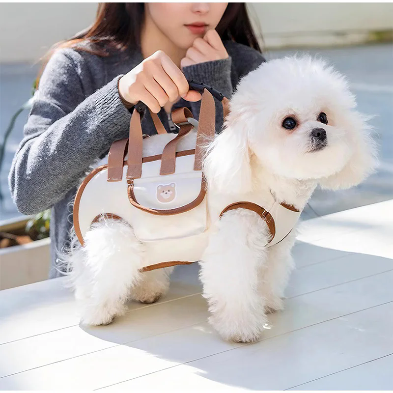 1PC   Hands Free Cat Dog Carrier Backpack Portable Breathable Outdoor Pet Bag Crossbody Travel Carrier with Ventilated Pet Space