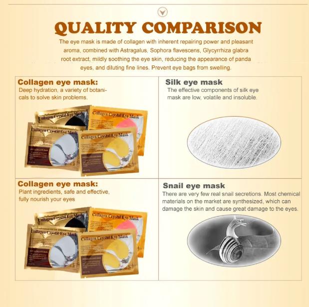 10 Pcs Crystal Collagen Gold Eye Mask Anti-Aging Dark Circles Acne Beauty Patches for Eye Skin Care Korean Cosmetics