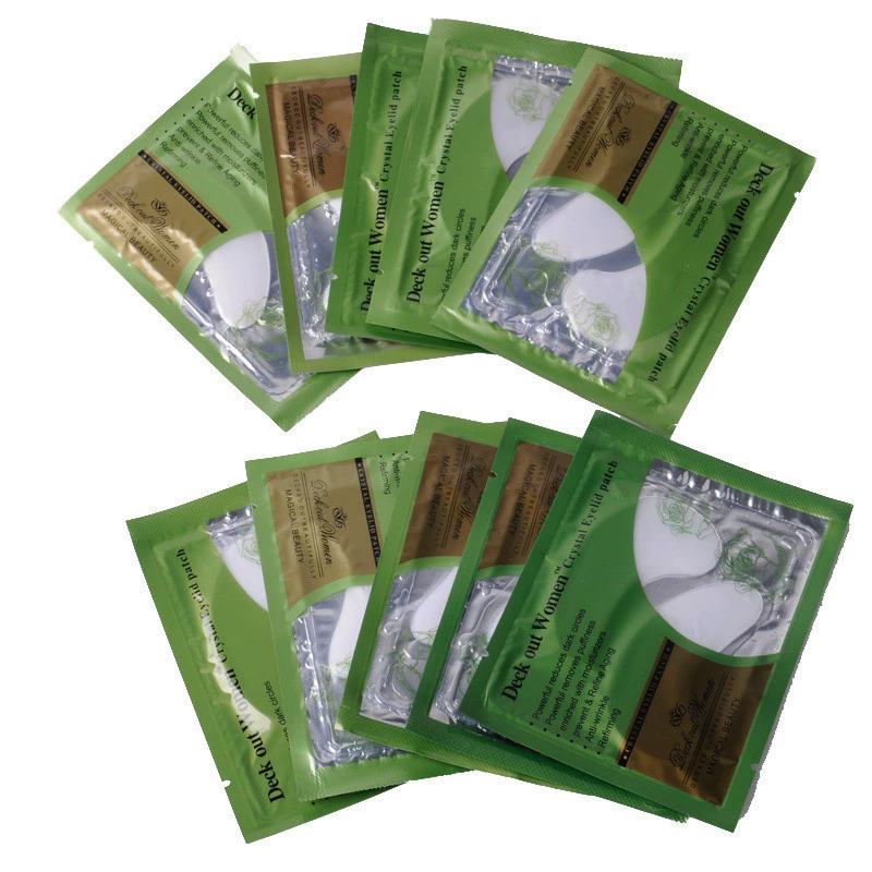 10 Pcs Crystal Collagen Gold Eye Mask Anti-Aging Dark Circles Acne Beauty Patches for Eye Skin Care Korean Cosmetics