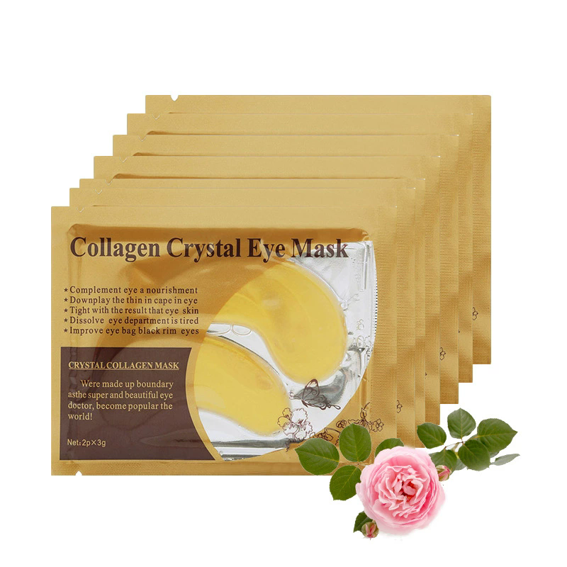 10 Pcs Crystal Collagen Gold Eye Mask Anti-Aging Dark Circles Acne Beauty Patches for Eye Skin Care Korean Cosmetics