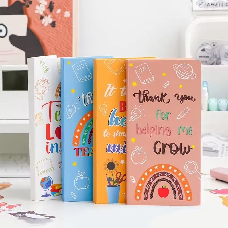 1PC  English Teacher's Sticky Note N Times Can Be Torn Cartoon Color Combination Special-Shaped Student Notes