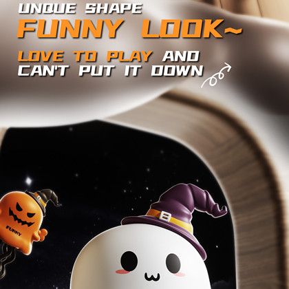 1PC  Fun Halloween Christmas Magic Twist And Stress Relieving Toy Chain Clocking Ghost Elk Devil Twist Dance Trick Creative Toy