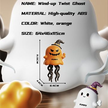 1PC  Fun Halloween Christmas Magic Twist And Stress Relieving Toy Chain Clocking Ghost Elk Devil Twist Dance Trick Creative Toy