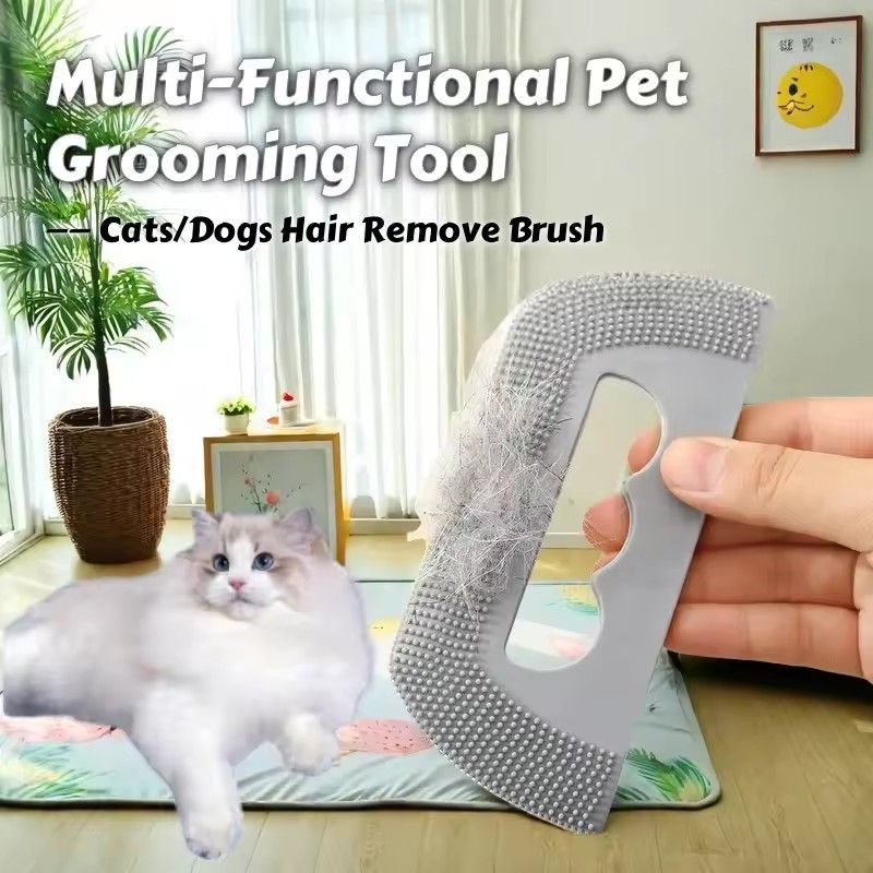 1Pc Pet Hair Remover for Car Interior Reusable Rubber Sheet Lint Removal Tool for Carpet Rug Couch Auto Detailing Furniture