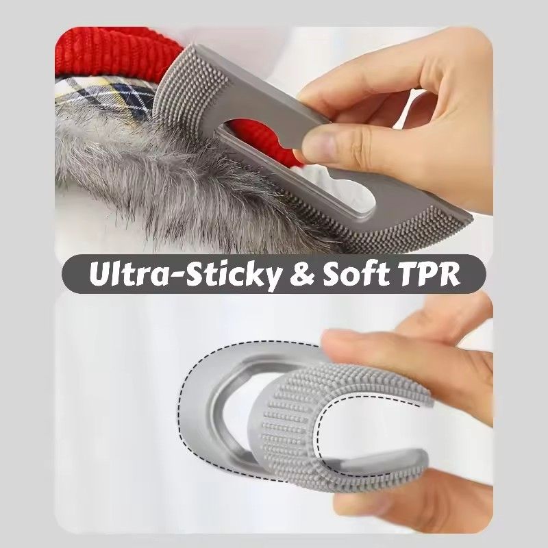 1Pc Pet Hair Remover for Car Interior Reusable Rubber Sheet Lint Removal Tool for Carpet Rug Couch Auto Detailing Furniture