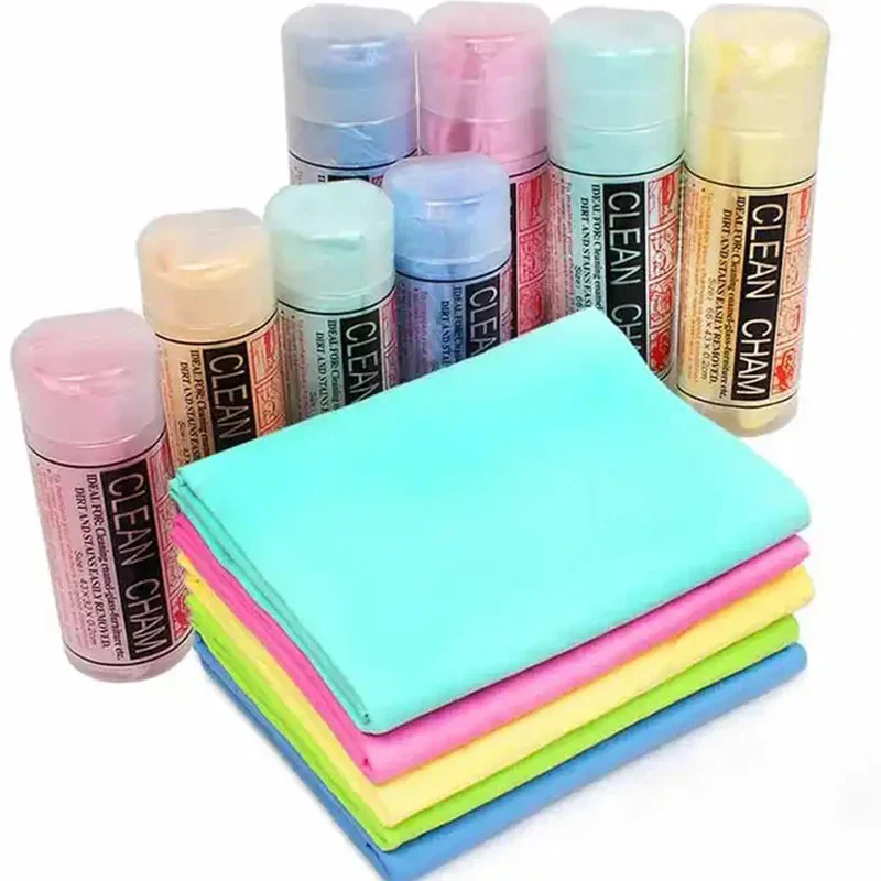 2PCS  Super Absorbent Towel Magical Auto Care Suede Chamois Towels Car Cleaning Towel Wash Cloth Car Wash Brush Cleaning