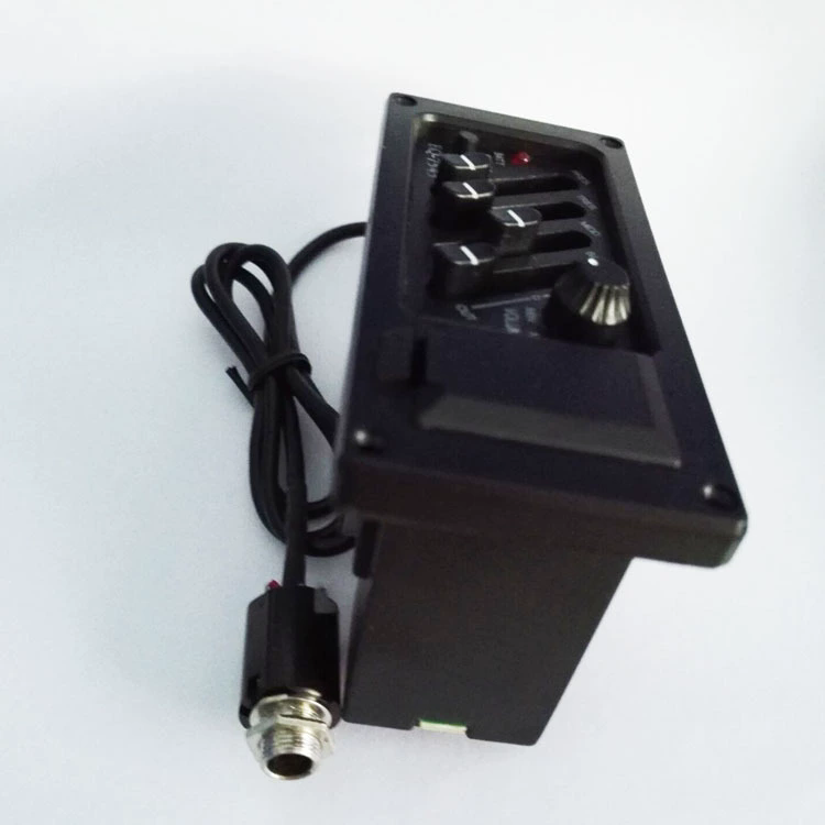 1PC  Acoutic Guitar EQ Piezo Pickup / Pre-Amp Unit Acoustic Guitar EQ-7545R