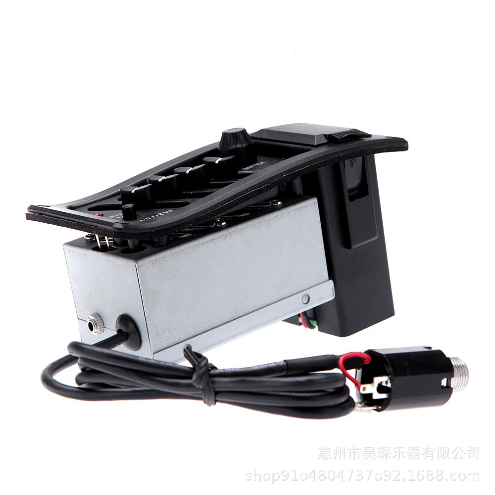 1PC  Acoutic Guitar EQ Piezo Pickup / Pre-Amp Unit Acoustic Guitar EQ-7545R