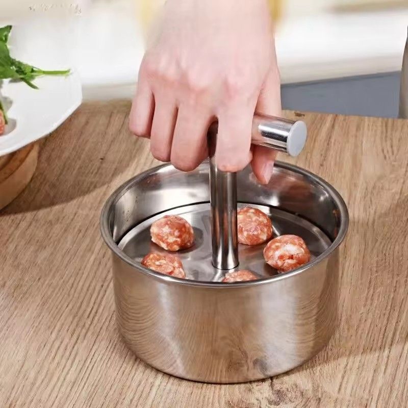 1PC  Stainless steel meat press manual multifunctional production tool, householdKitchen Manual Mold