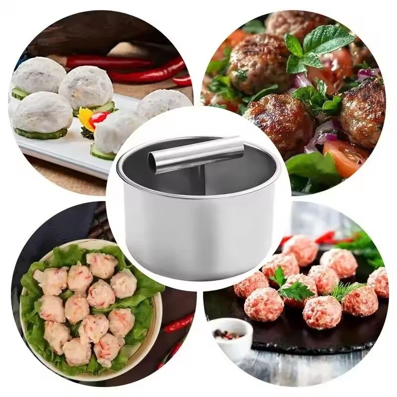 1PC  Stainless steel meat press manual multifunctional production tool, householdKitchen Manual Mold