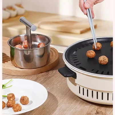 1PC  Stainless steel meat press manual multifunctional production tool, householdKitchen Manual Mold